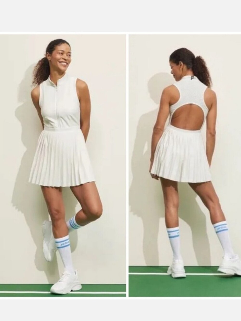 Nwot Prince Ivory Open Back Active Tennis Dress